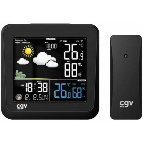 Stazione Meteorologica Multifunzione CGV MY METEO-1NC Nero (1/4)