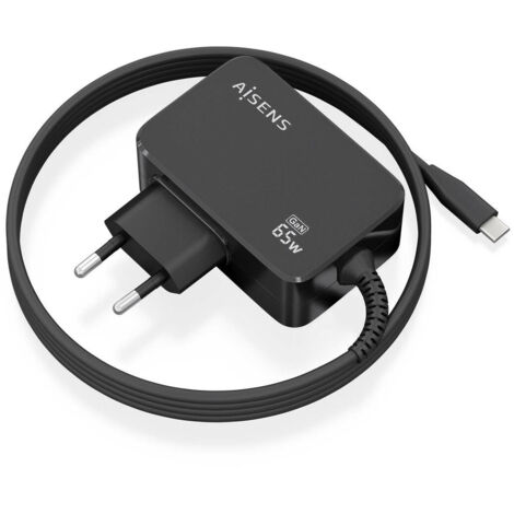 Caricabatterie da Parete Aisens ASCH-1PD65WL033-BK Nero 65 W (1 Unità) (1/4)