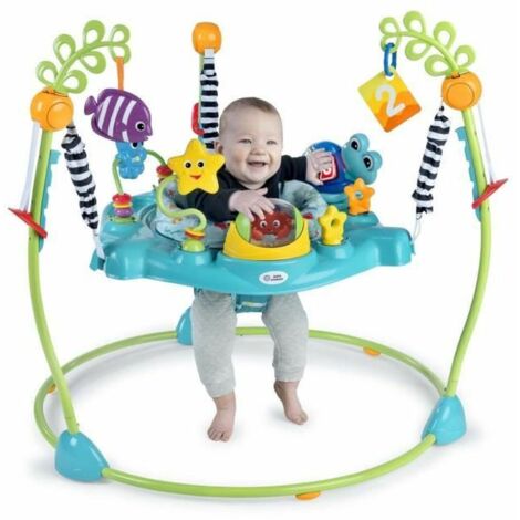 BABY EINSTEIN Area di attività a rimbalzo Curiosity, educativo 2 in 1 e giocattolo da terra, giochi a 360° 6M+ regalo per neonati (1/5)