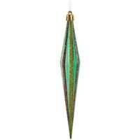 Decorazione di Natale - Non specificato - Allungata - Rosso, Dorato, Verde - 3 x 8,5 x 19 cm