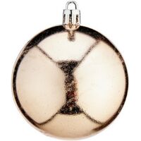 Palla di Natale - Ø 7 cm - Plastica - Champagne - Decorazione festiva