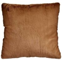 Cuscino - Non specificato - Marrone - Pelle sintetica - 60 x 60 cm - Texture morbida