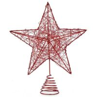 Stella di Natale - Rossa - Acciaio - Plastica - Decorazione Durabile