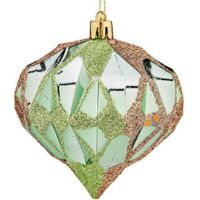 Palle di Natale - Non specificato - Diamante - Verde - Ø 8 cm - Plastica