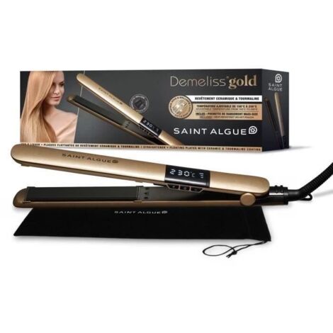 Plancha de Pelo Saint-Algue Demeliss GOLD Negro Dorado (1/3)