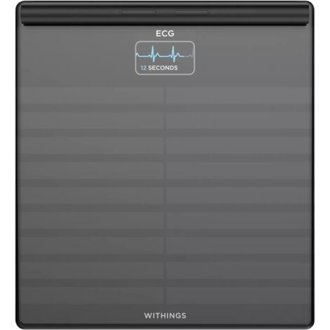 Báscula conectada - Withings - Body Scan - Negro - 180 kg - Medición de peso y salud avanzada