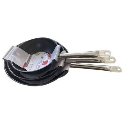 Baumalu Gastronomie lote 3 sartenes acero inoxidable 20-28 cm (1/4)