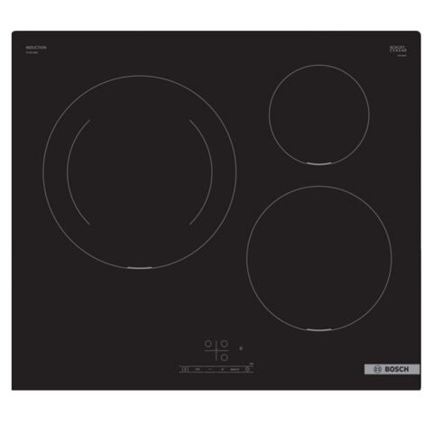 Inducción de mesa 60cm - BOSCH PUJ611BB5E SER4 Negro - 3 zonas - L592xP522 mm