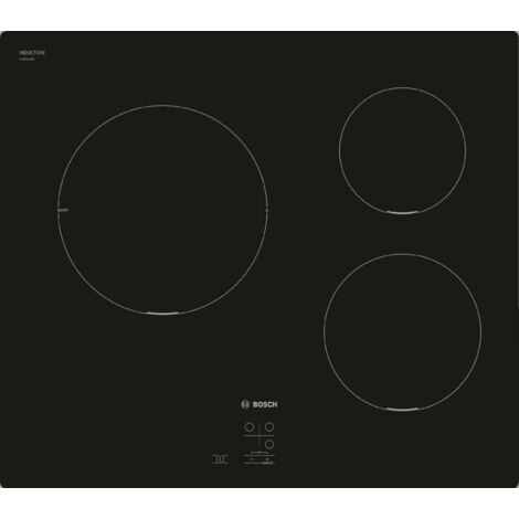 Bosch PUC611AA5E placa de inducción negra 3 zonas 4600W