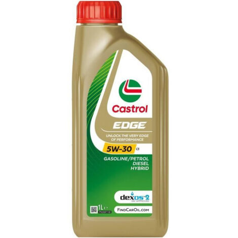 Aceite de motor Castrol Edge Gasolina Diesel Híbrido 5W30 C3 1 L