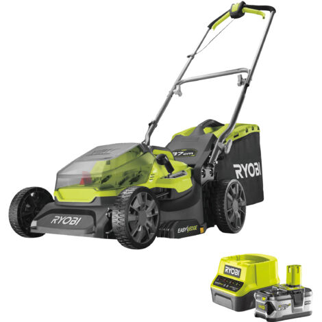 Ryobi RY18LM37A-140 Cortacésped a Batería 37 cm Verde (1/2)