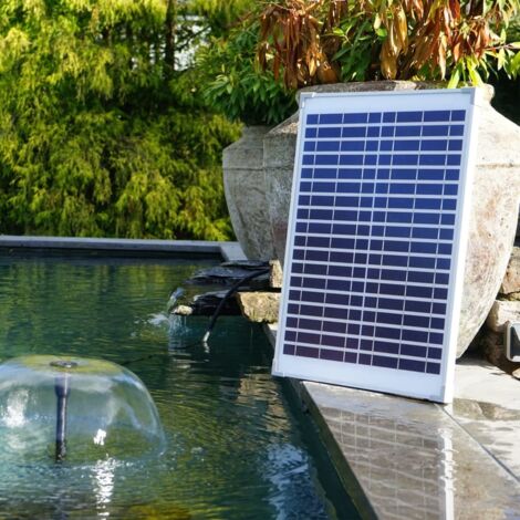 Ubbink Juego de bomba para fuente de jardín SolarMax 1000 con panel
