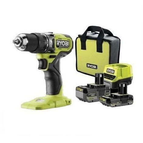 RYOBI - Taladro-destornillador de impacto BRUSHLESS 18V ONE+ 54 Nm - 2 baterías 4 y 2 Ah, cargador y bolsa de transporte - RPD18BL1-2C42S (1/5)