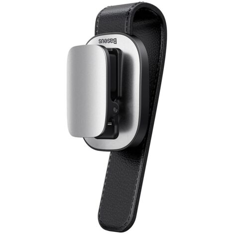 Clip para Gafas - Baseus - Platino - Plateado - Práctico - Fijación Sólida (1/5)