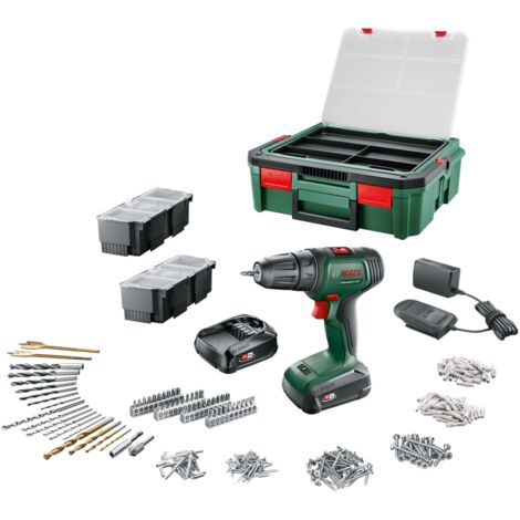 Bosch Akkuschrauber UniversalDrill 18V in Systembox (mit Akku, 18 Volt System, BohrØ in Holz 30 mm) (1/5)