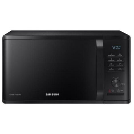 Solo-Mikrowelle - SAMSUNG - MS23K3555E - Schwarz - 23L - Elektronische Steuerung + Knopf - Warmhaltefunktion