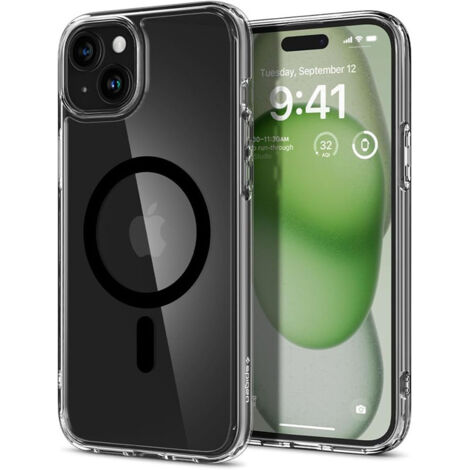 Handyhülle - Spigen Ultra Hybrid MagFit Bumper für iPhone 15 - Schwarz (1/5)
