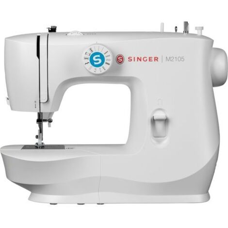Singer Nähmaschine M2105 - 13 Stiche - Weiß - Dekorativ - Vereinfachte Bedienung - Drehknopf (1/8)