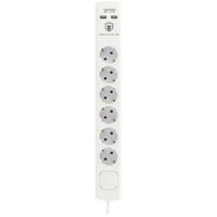 Steckerleiste mit 6 Steckdosen und Schalter TM Electron 230 V