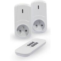 CHACON KIT DE 2 PRISES TÉLÉCOMMANDÉES ON/OFF AVEC TÉLÉCOMMANDE