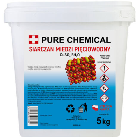 Solfato di rame pentaidrato - 5 kg - Protezione delle piante - Potente agente antifungino