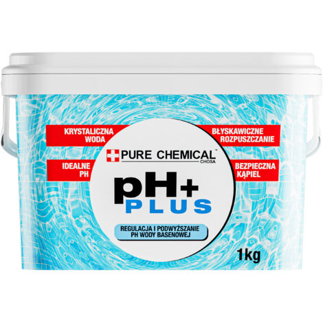 Aggregato pH Plus - 1 kg - Per piscine - Rapidamente solubile - Manutenzione efficace