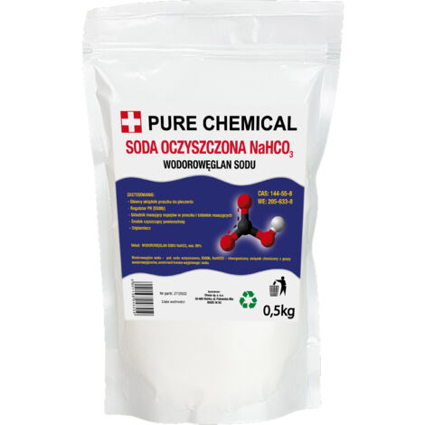 Natron pur 0,5 kg - Naturale - Ecologico - Antiagglomerante - Ideale per la casa