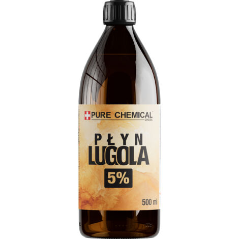 Soluzione di Lugol 5% - 500 ml - Flacone di vetro scuro - Reagente affidabile - Originale