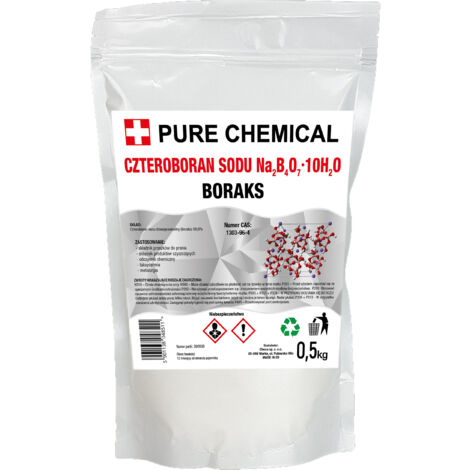 Borax Reiner 0,5 kg - Natural - Limpieza ecológica - Antipolvo y desinfección