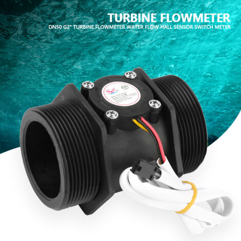 Produktbild von Wasserdurchflusssensor Hall-Effekt – 1/2″ Gewinde, 1–60 L/min, 5–18 V, Für Warmwasserbereiter, Fußbodenheizung & Wasserautomaten