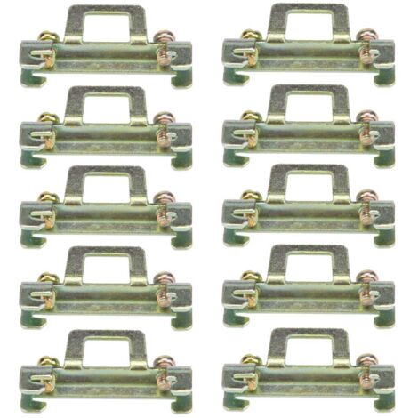 DIN-Schienenhalterung 35 mm - 10er-Packung aus Metall (Modell 11) (1/5)