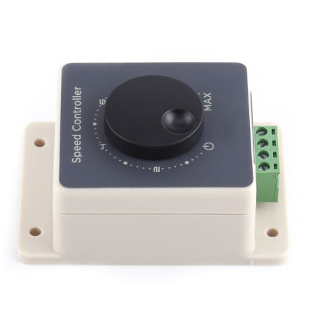 DC-Motor Drehzahlregler PWM – 9–60 V, 20 A, 1200 W, Stufenlose Geschwindigkeitsregelung, Mit Potentiometer & Klemmblock – Für Motoren, Lampen, Heizungen