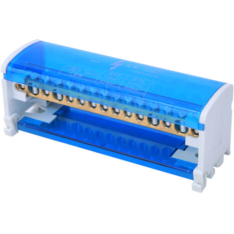 Produktbild von 4-stufiger Anschlussverteilerkasten 407 – 4 Eingänge / 24 Ausgänge, DIN-Schiene, 125A, 500V