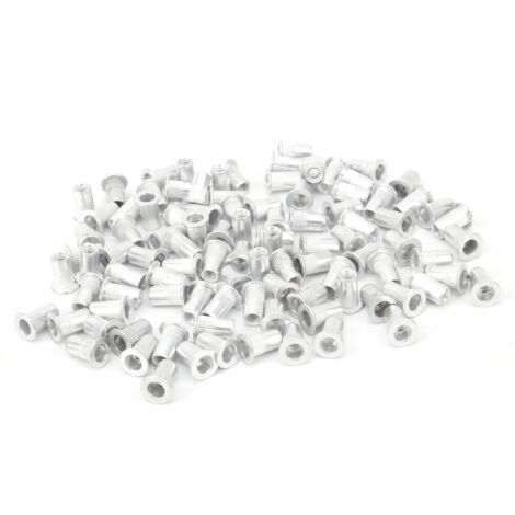 Aluminium-Flachkopfnietmuttern – 100er-Packung (1/5)