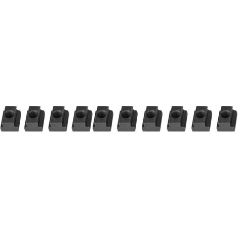 T-Nutmutter aus schwarz oxidiertem Kohlenstoffstahl, Güteklasse 8.8 (M12-Gewinde) – 10er-Packung (1/5)
