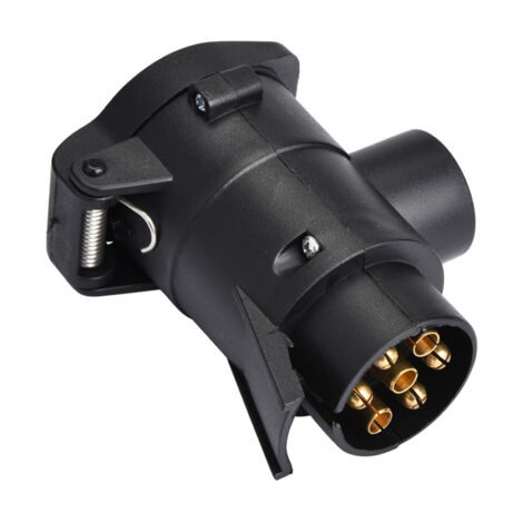 7- auf 13-poligen Anhängerstecker-Adapter – Konverter für Wohnwagenkupplung