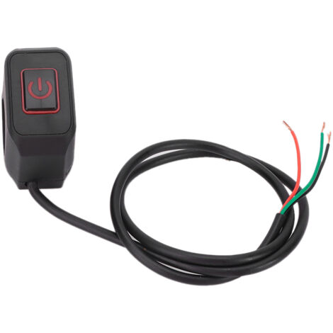 Universeller wasserdichter 22-mm-Schalter für Motorradlenker – roter Knopf (1/5)