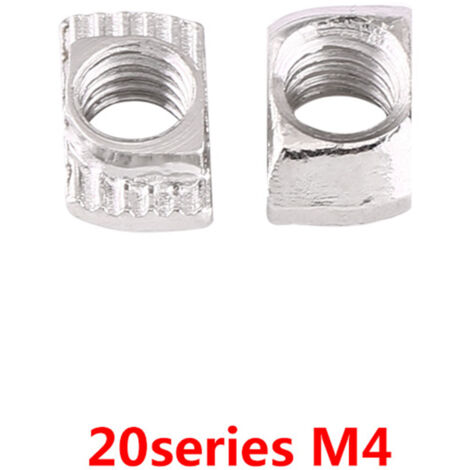 Hammerkopfmutter aus vernickeltem Kohlenstoffstahl - Befestigungselement für Aluminiumprofile (EU20 M4106) (1/2)