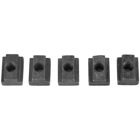 T-Nutmutter aus schwarz oxidiertem Kohlenstoffstahl, Güteklasse 8.8 – 5er-Pack (1/5)