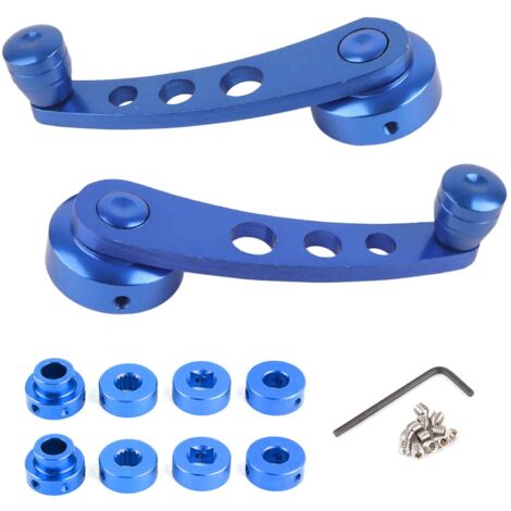 Universelle Autofensterkurbel aus Aluminiumlegierung – Blau (1/5)