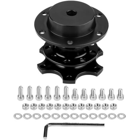 Schwarzes Schnell-Lenkradadapter-Set für Autos (1/5)