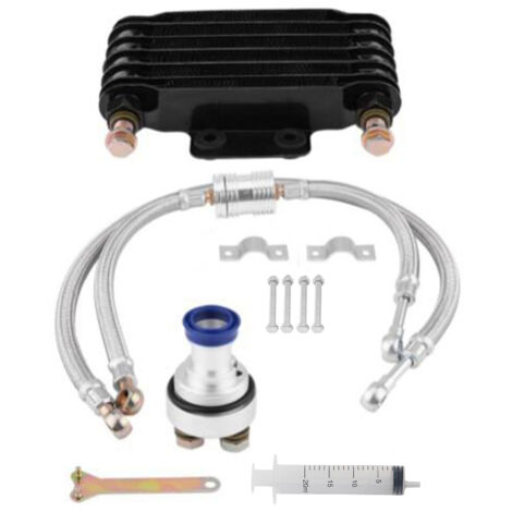 Motorölkühler-Kit für Motorräder von 100 cm³ bis 250 cm³ – Schwarz (1/5)