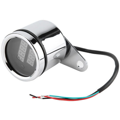 Digitaler Tachometer und Drehzahlmesser für Motorräder mit LED-Anzeige