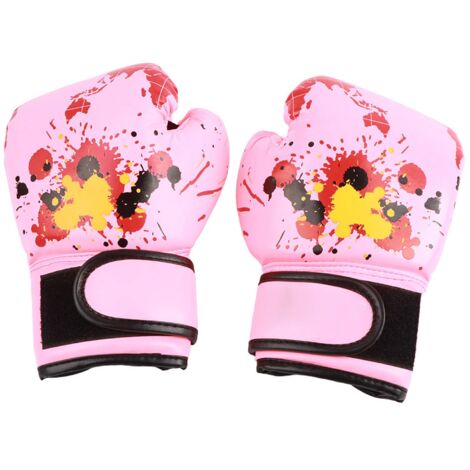 Pinkfarbene Boxhandschuhe für Kinder, Mädchen und Jungen – Kampftraining und Boxsack