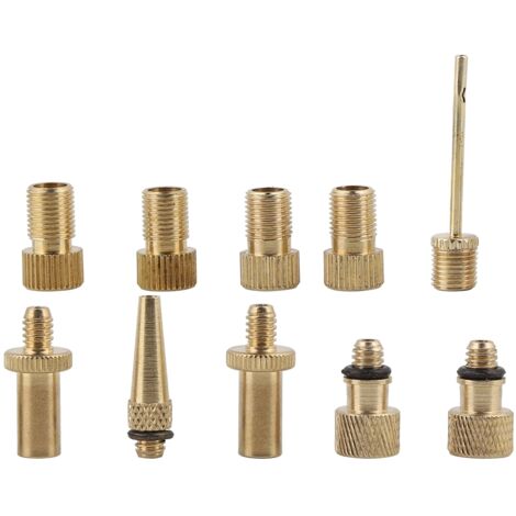 10 Stück Fahrradventiladapter FR auf US, Umrüstwerkzeug für Pumpen (1/5)