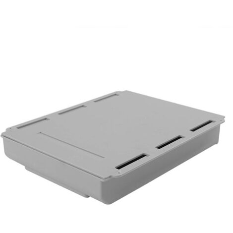 Versteckte, selbstklebende Schreibtischschublade, sicheres Ablagefach für Stifte, Kosmetiktasche oder Bürobedarf, extra große Abmessungen 25,5 x 20 x 4,2 cm. (1/5)