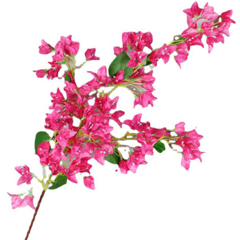 Künstliche Bougainvillea-Seidenzweige, 120 cm, rot, mit Drahtstielen, für Hochzeitsdekoration (1/5)