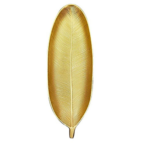 Dessertteller in Blattgoldform, modernes Design für die Obstpräsentation – dichtes und elegantes Tablett für Zuhause (1/5)