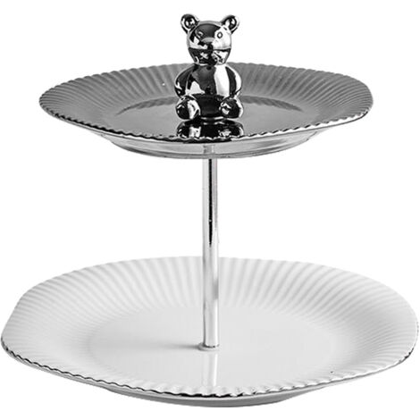 Zweistöckiger Cupcake-Ständer, Tortenständer für Desserts, Geschirr für Teepartys, Geburtstage, Hochzeiten. (1/5)