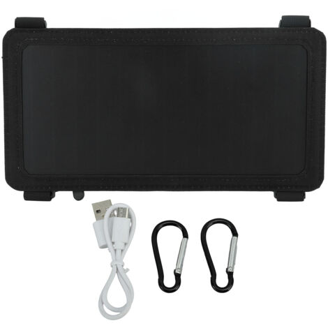 Tragbares 6W 5V monokristallines Solarpanel mit USB-Anschluss zum Laden von Handy und Tablet beim Camping (1/5)